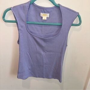 Anthropologie Maeve Periwinkle Cap Sleeve Top size small